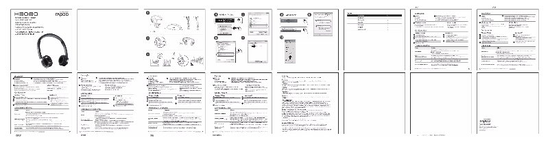 Page 1 of the manual User Manual Rapoo H3080