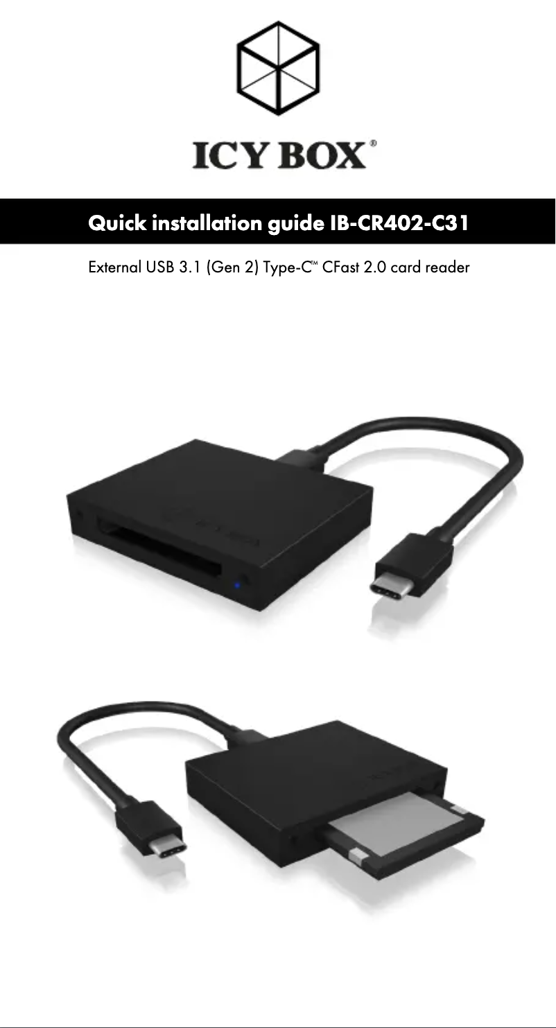 First page image of the manual for IB-CR402-C31