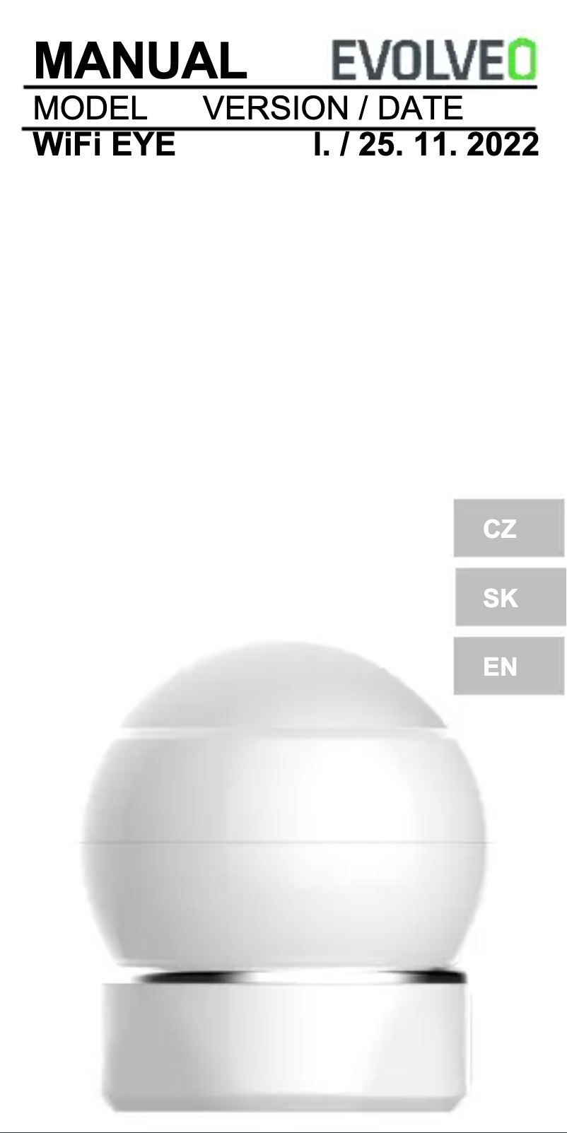 First page image of the manual for WiFi EYE