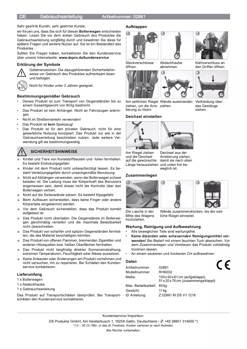 Page 1 of the manual User Manual EasyMaxx 02861