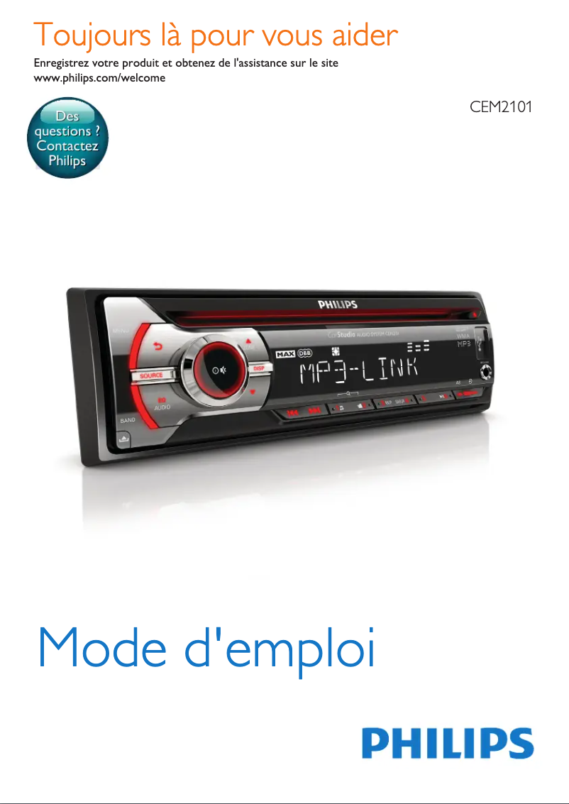 First page image of the manual for CarStudio CE135BT