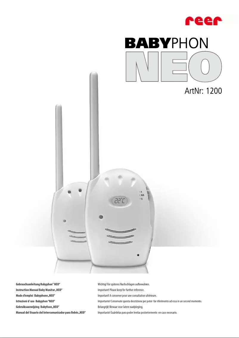 Page 1 of the manual User Manual BeBook Neo