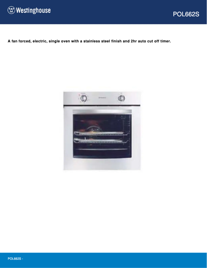 First page image of the manual for POL662S