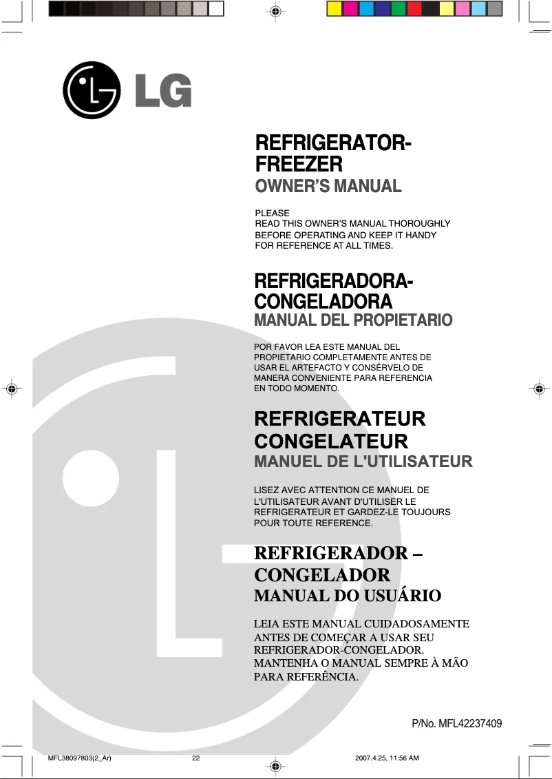 First page image of the manual for GR-M572YVQ