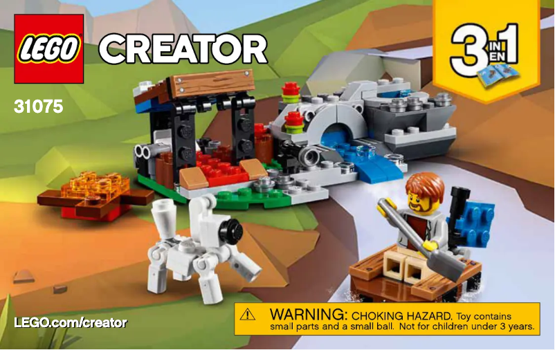 Page 1 of the manual User Manual Lego Creator 31075