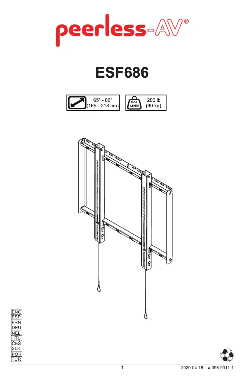 Image de la première page du manuel de l'appareil ESF686