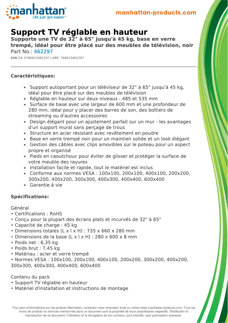 First page image of the manual for 462297