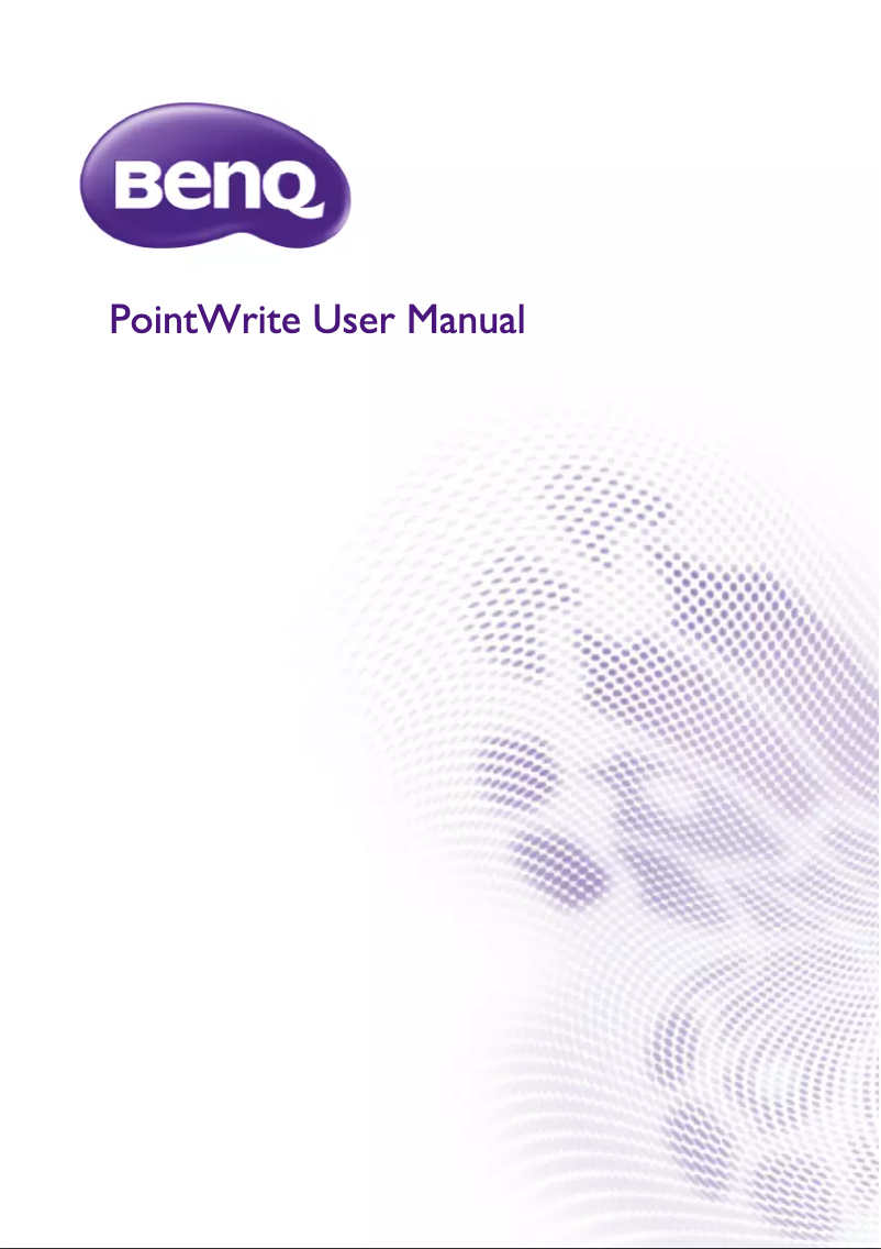 Page 1 de la notice Manuel utilisateur BenQ PontWrite