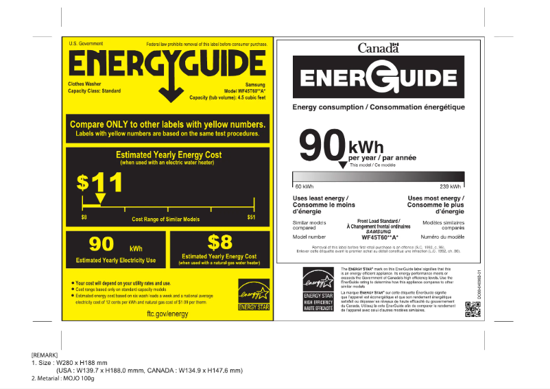 First page image of the manual for WF45T6000AP