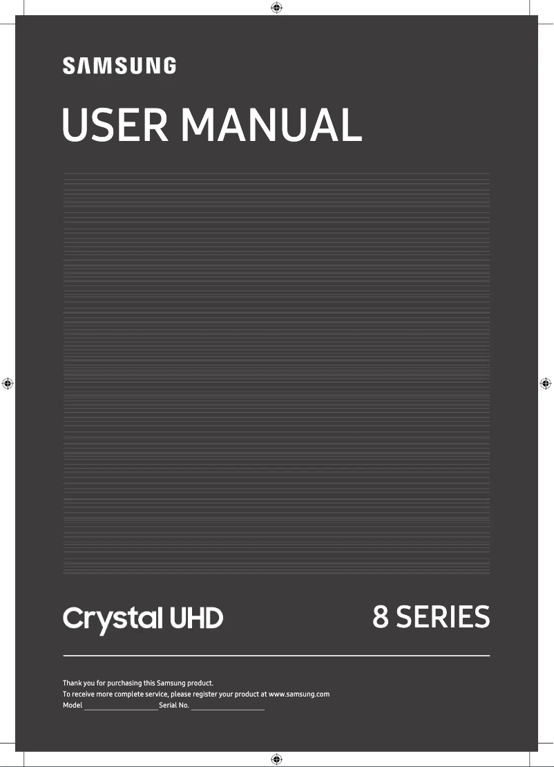 First page image of the manual for TU8510