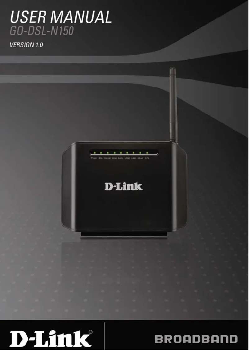 Image de la première page du manuel de l'appareil Wireless N150 ADSL2+