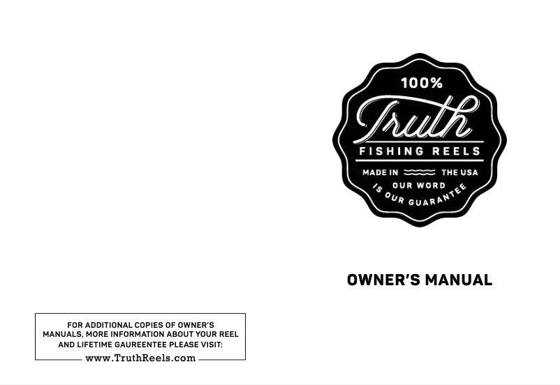 Page 1 of the manual User Manual Truth SG