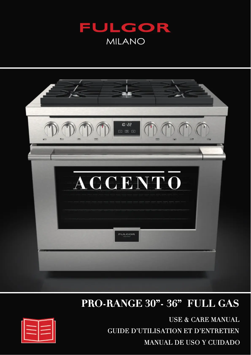 Page 1 of the manual User Manual Fulgor Milano F4PGR366S2