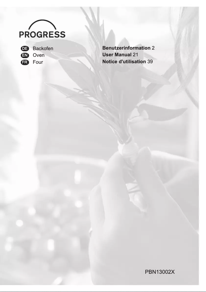 First page image of the manual for PBN13002X