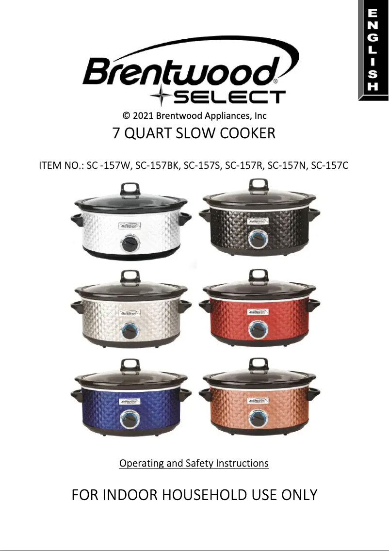 Image de la première page du manuel de l'appareil SC-157N