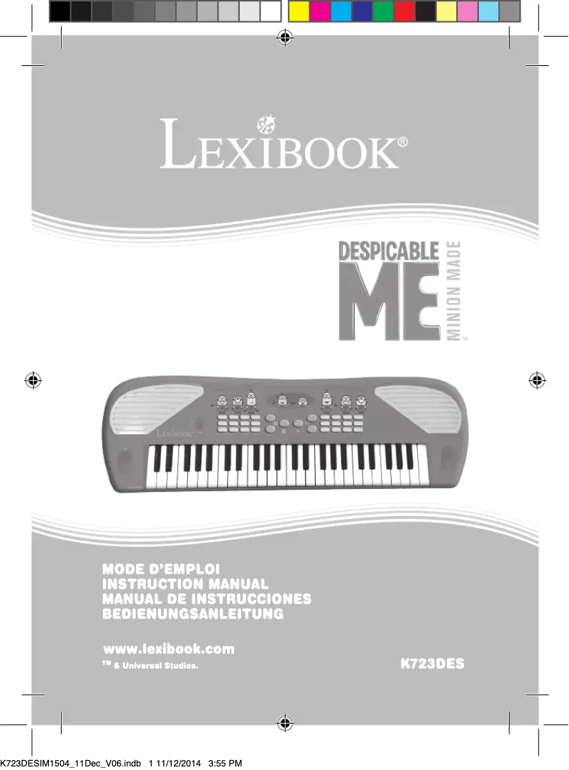 First page image of the manual for K723DES