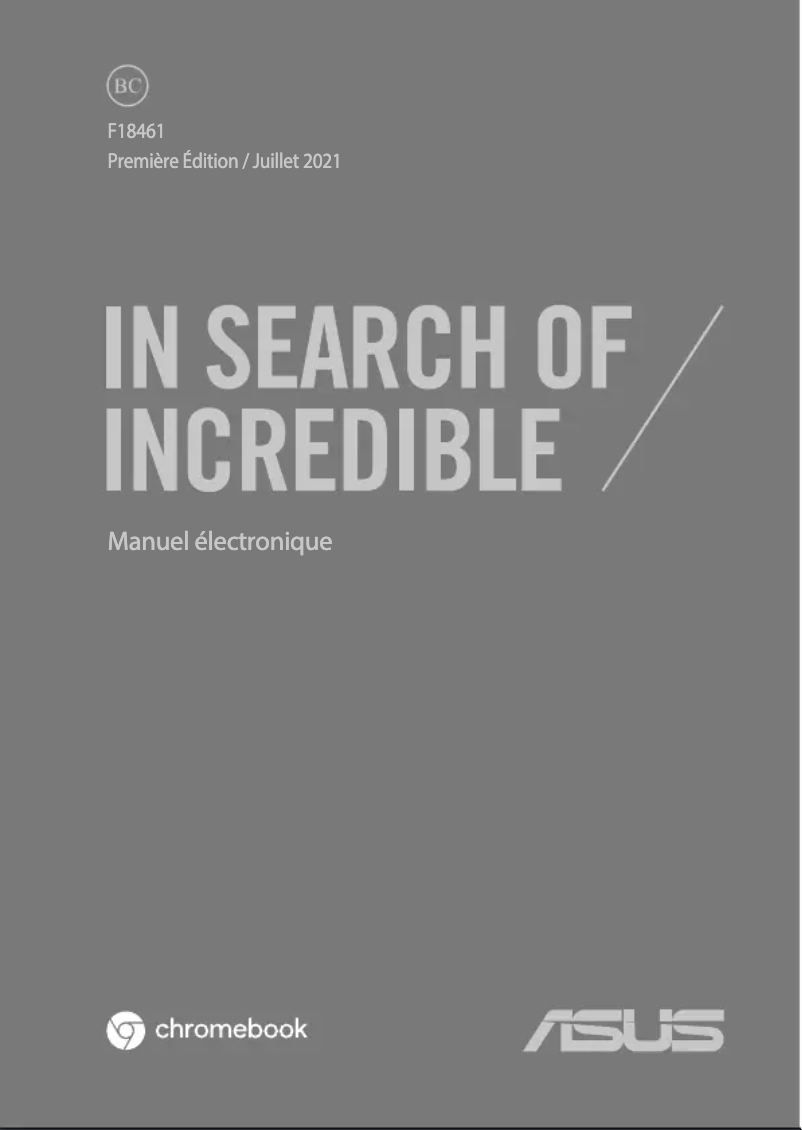 First page image of the manual for Chromebook CX1