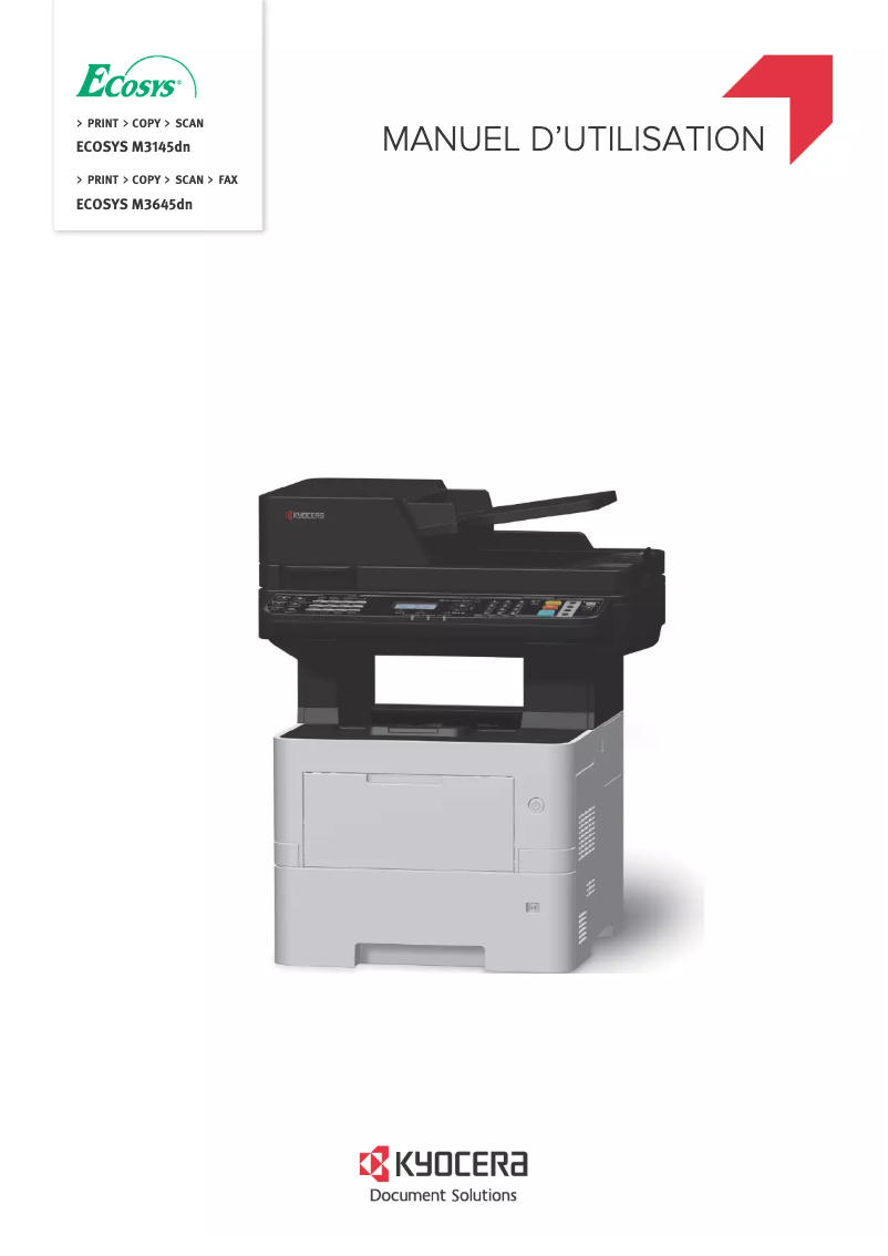 First page image of the manual for ECOSYS M3645dn