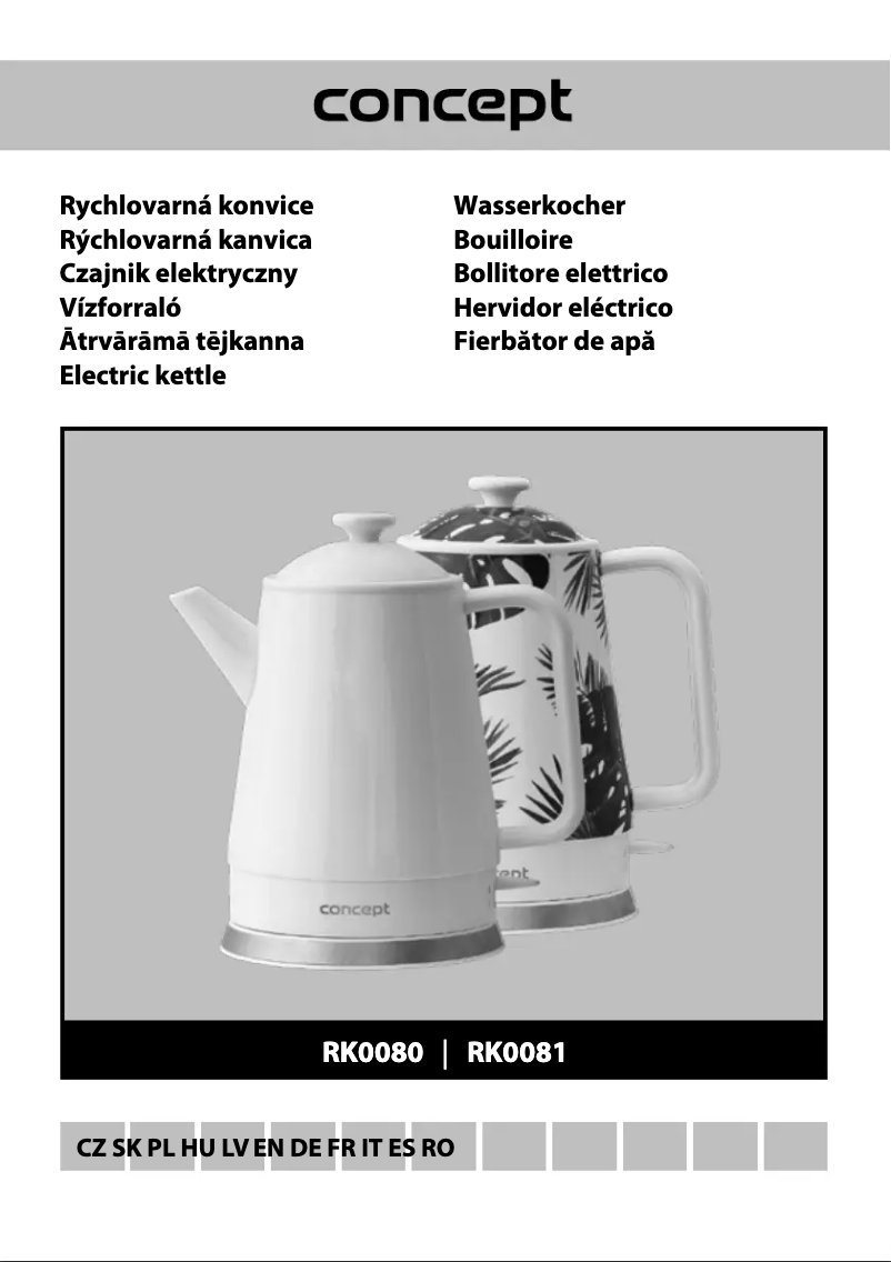 Page 1 of the manual User Manual Concept RK0081