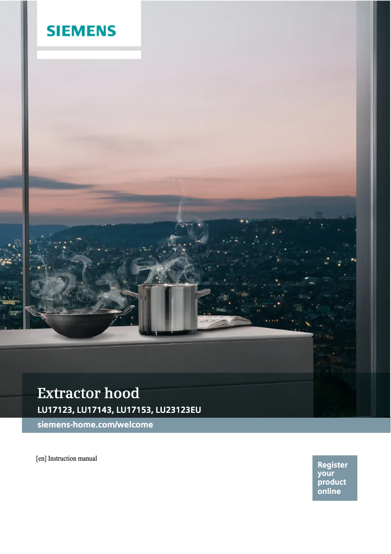 Page 1 of the manual User Manual Siemens LU17153