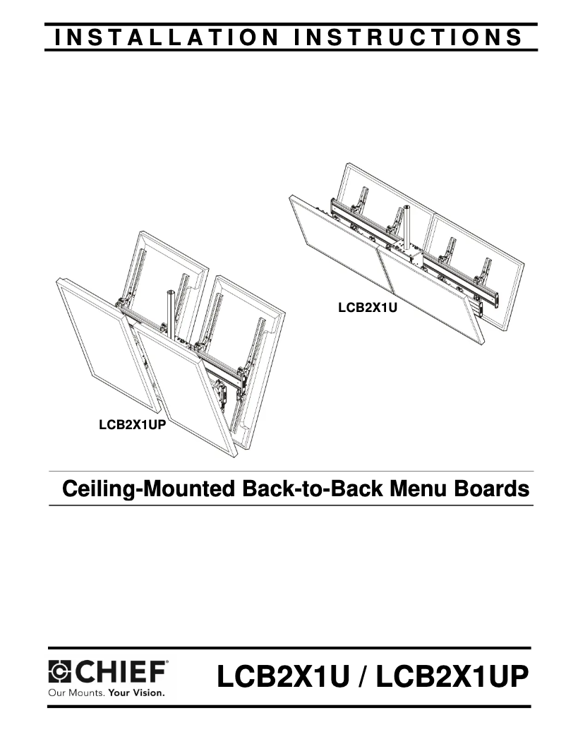 First page image of the manual for Fusion LCB2X1UP