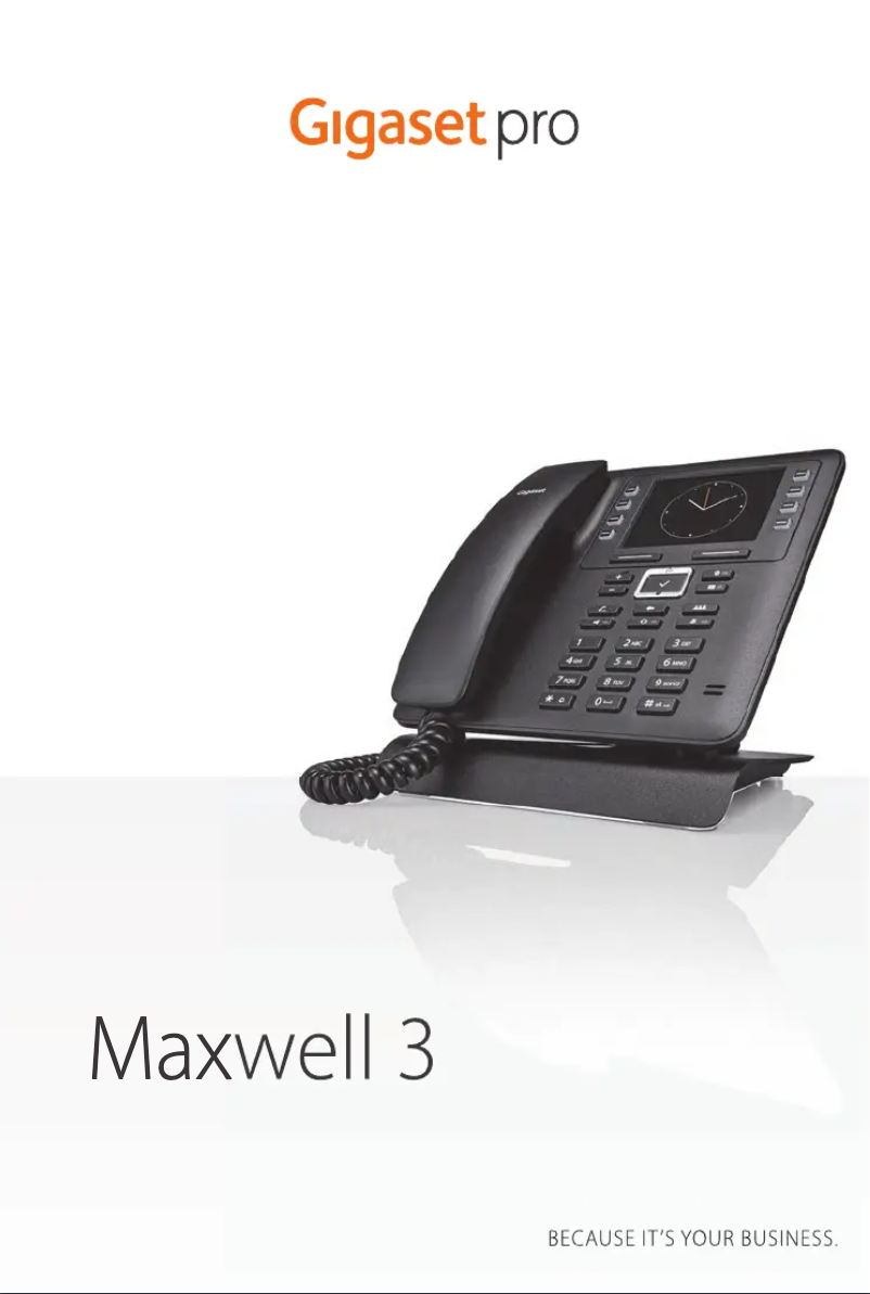 First page image of the manual for Maxwell 3