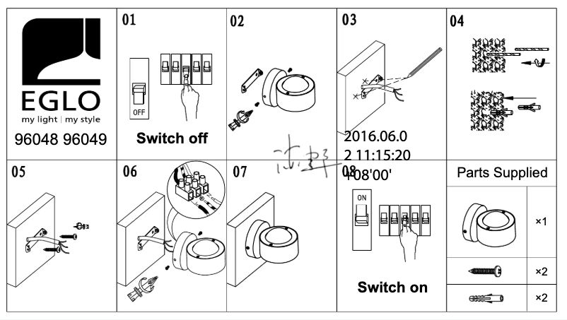 First page image of the manual for Ono 2