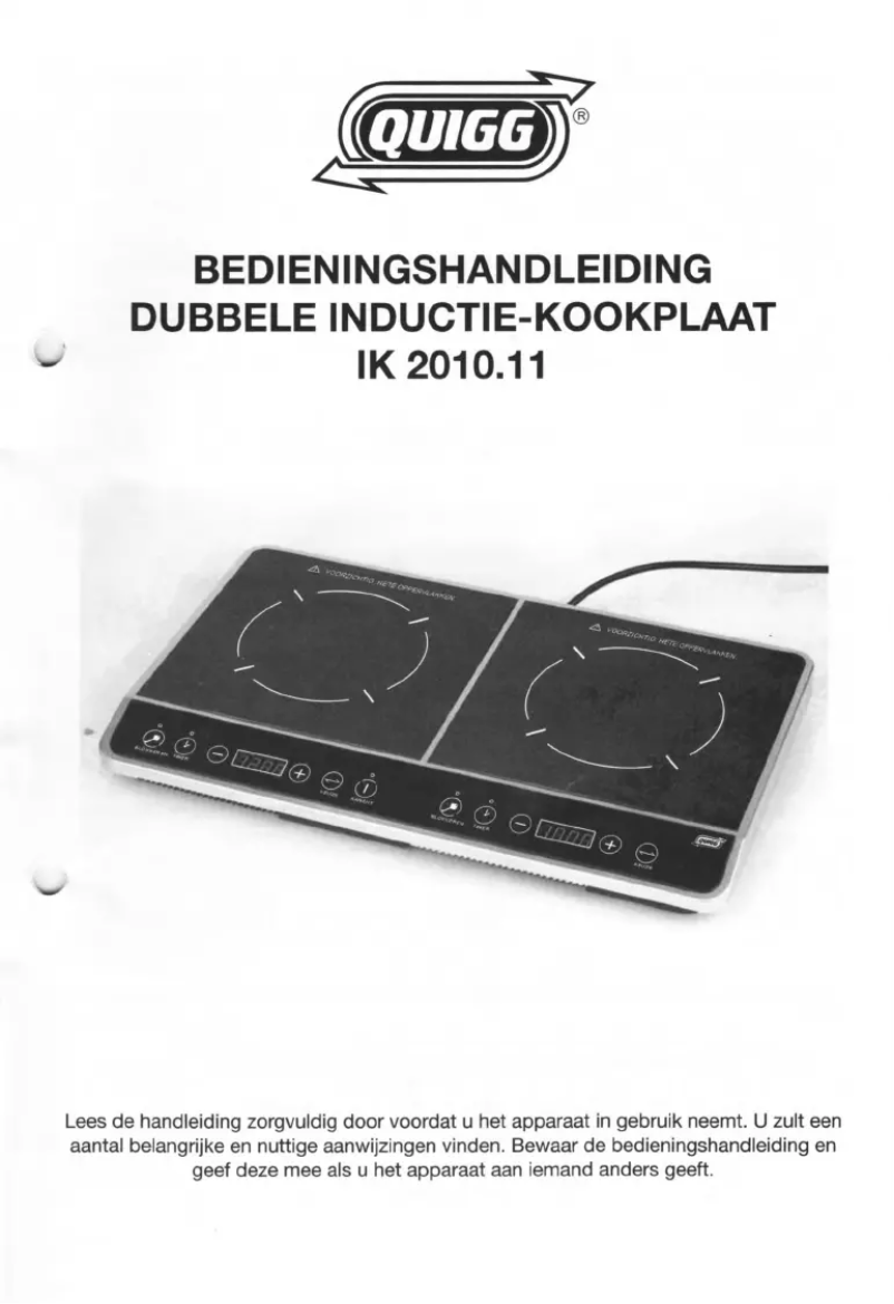 First page image of the manual for IK 2010.11