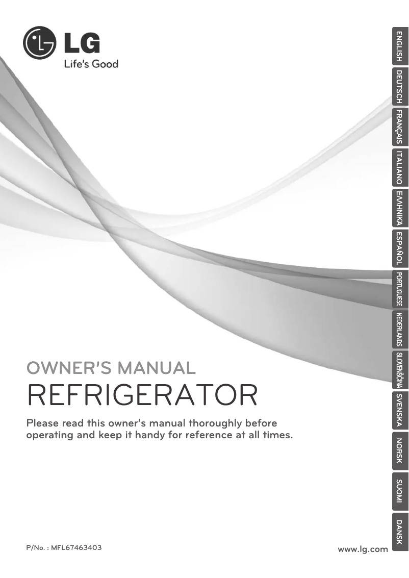 Page 1 of the manual User Manual LG GL5241SWAZ