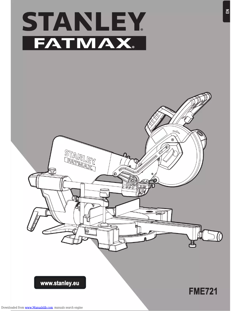 Page 1 of the manual User Manual Stanley FME721