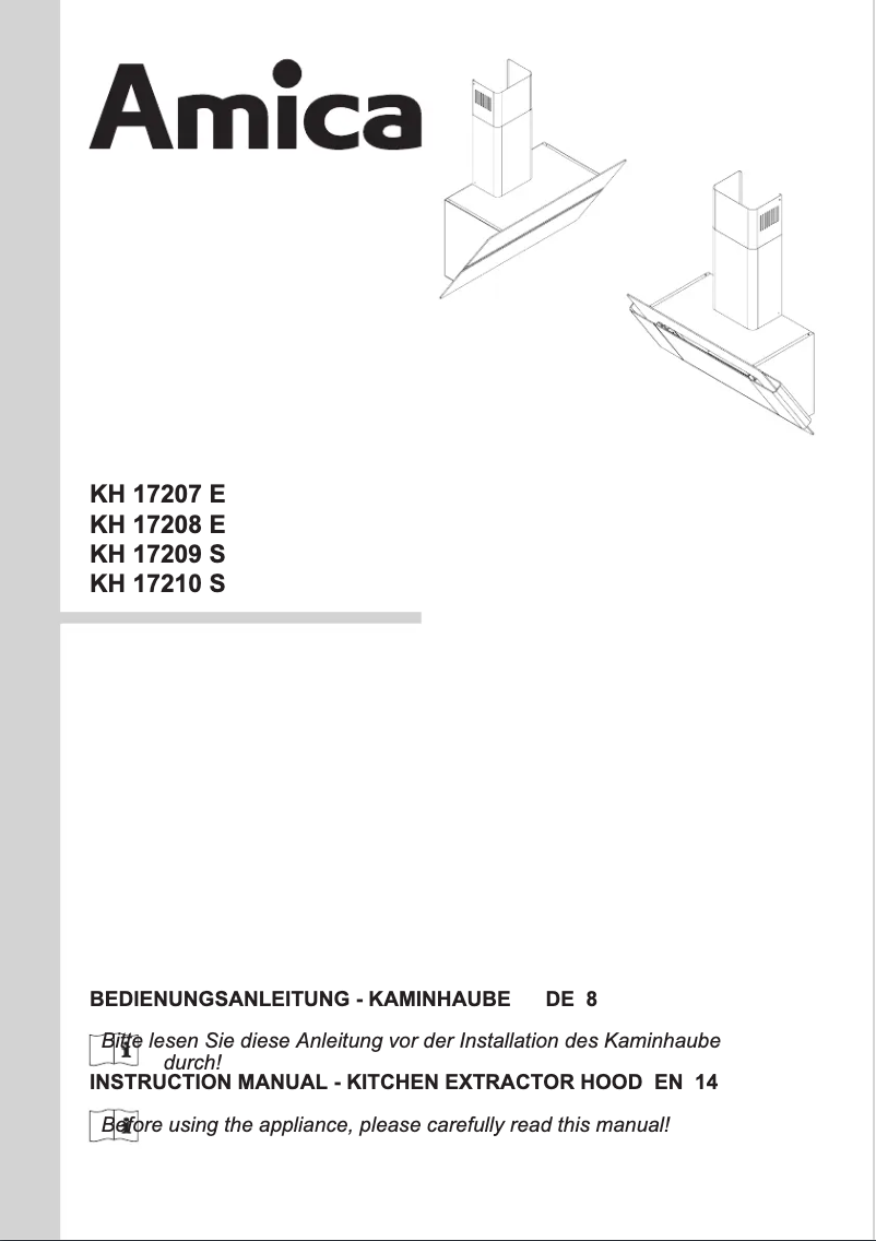 First page image of the manual for KH 17208 E