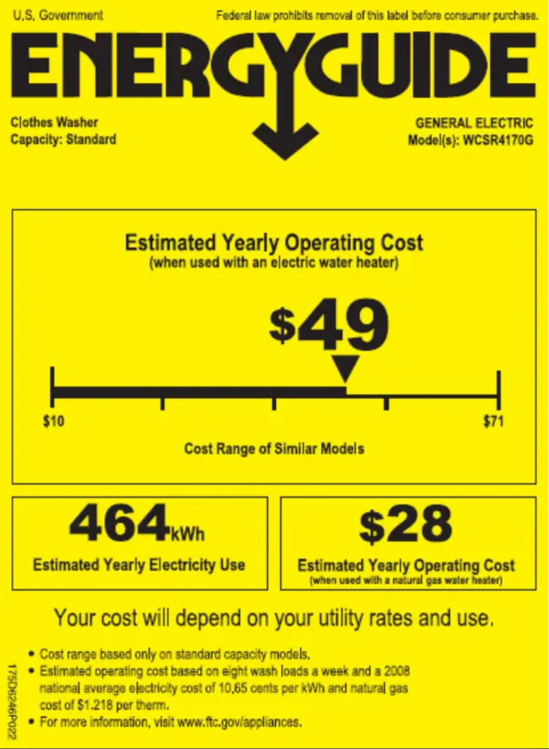 First page image of the manual for WCSR4170GCC