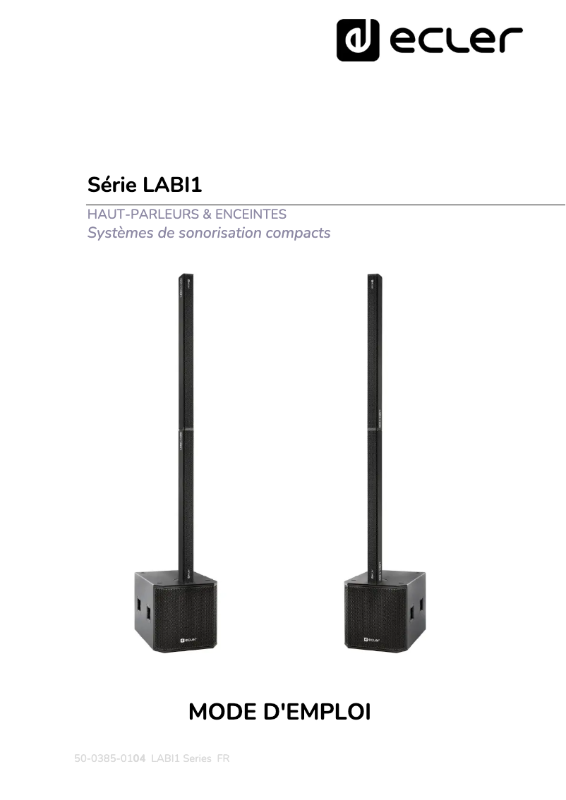 Image de la première page du manuel de l'appareil LABI1-SB18