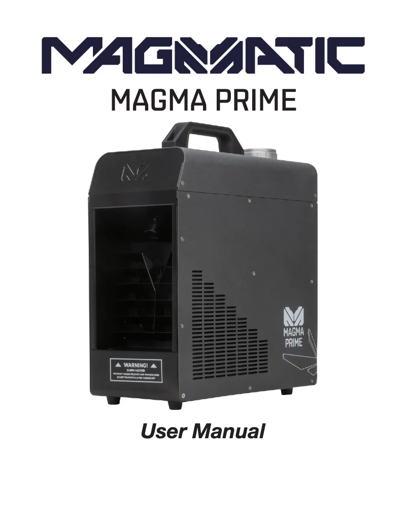 Image de la première page du manuel de l'appareil MAGMATIC Magma Prime