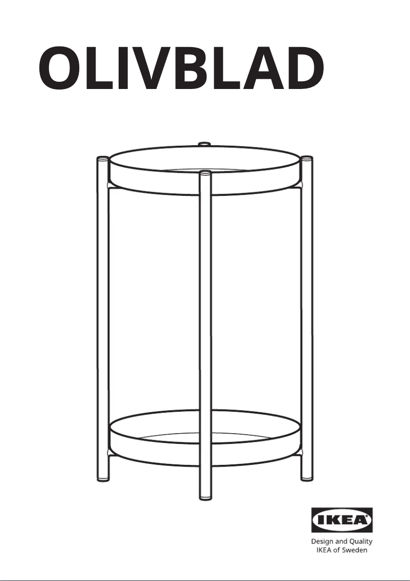 Page 1 of the manual User Manual Ikea OLIVBLAD 904.866.53