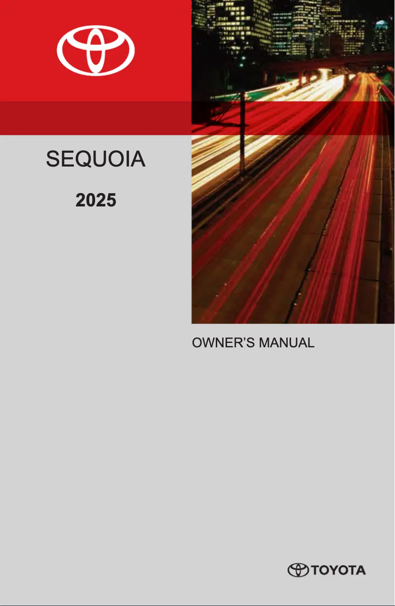 First page image of the manual for Sequoia Hybrid (2025)