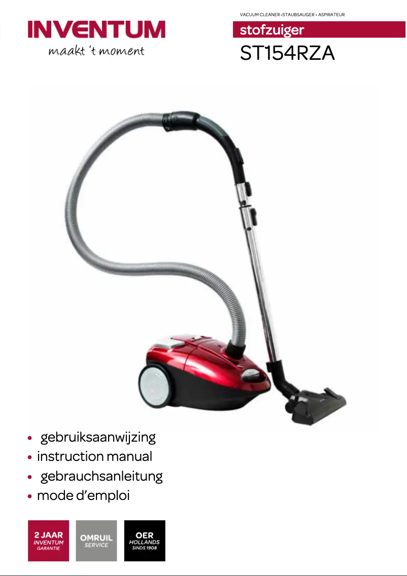 Page 1 of the manual User Manual Inventum ST154RZA