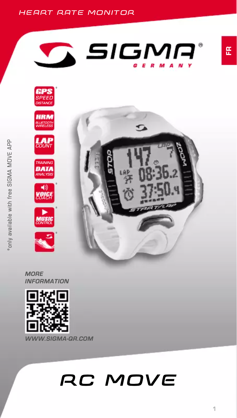 Page 1 of the manual User Manual Sigma RC Move