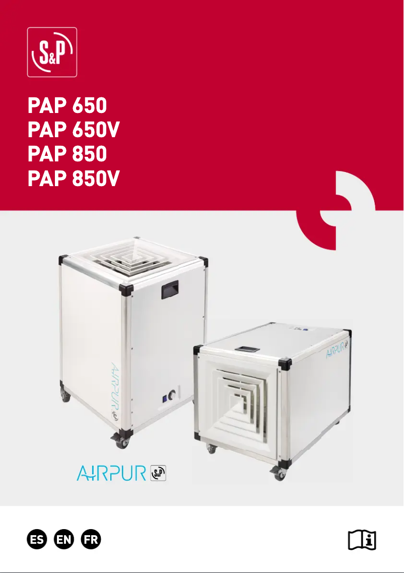 First page image of the manual for PAP 850V