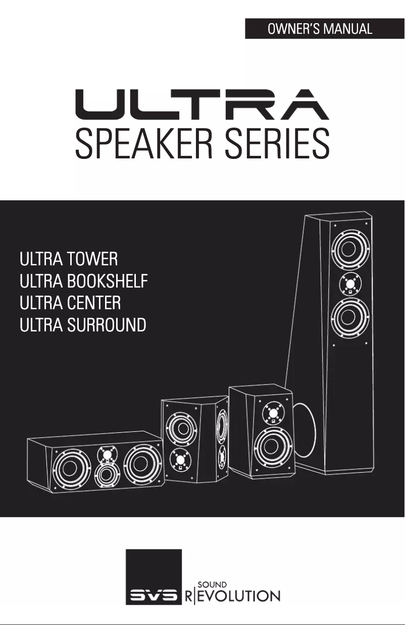 Page 1 of the manual User Manual SVS Ultra Surround