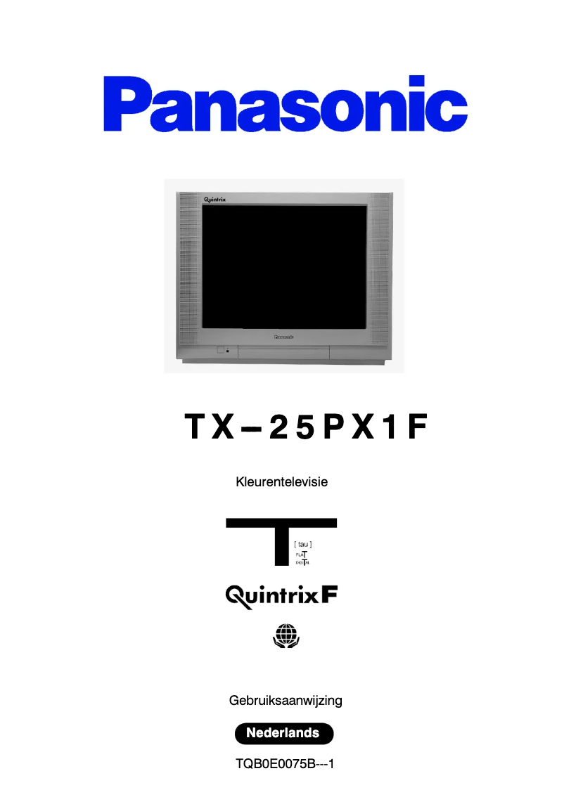First page image of the manual for TX-25PX1F