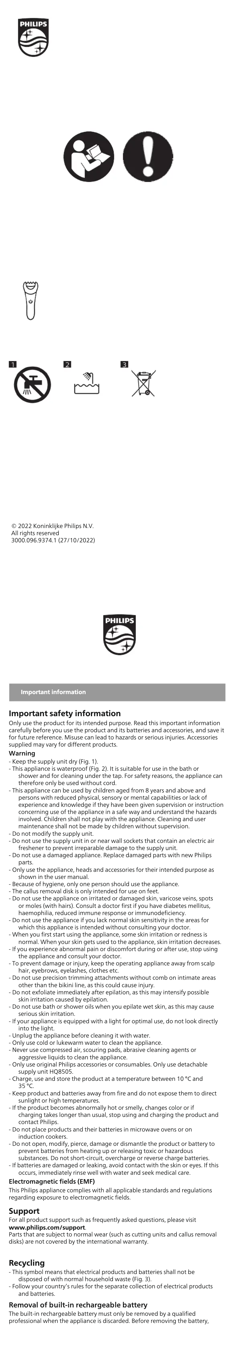 First page image of the manual for BRE721