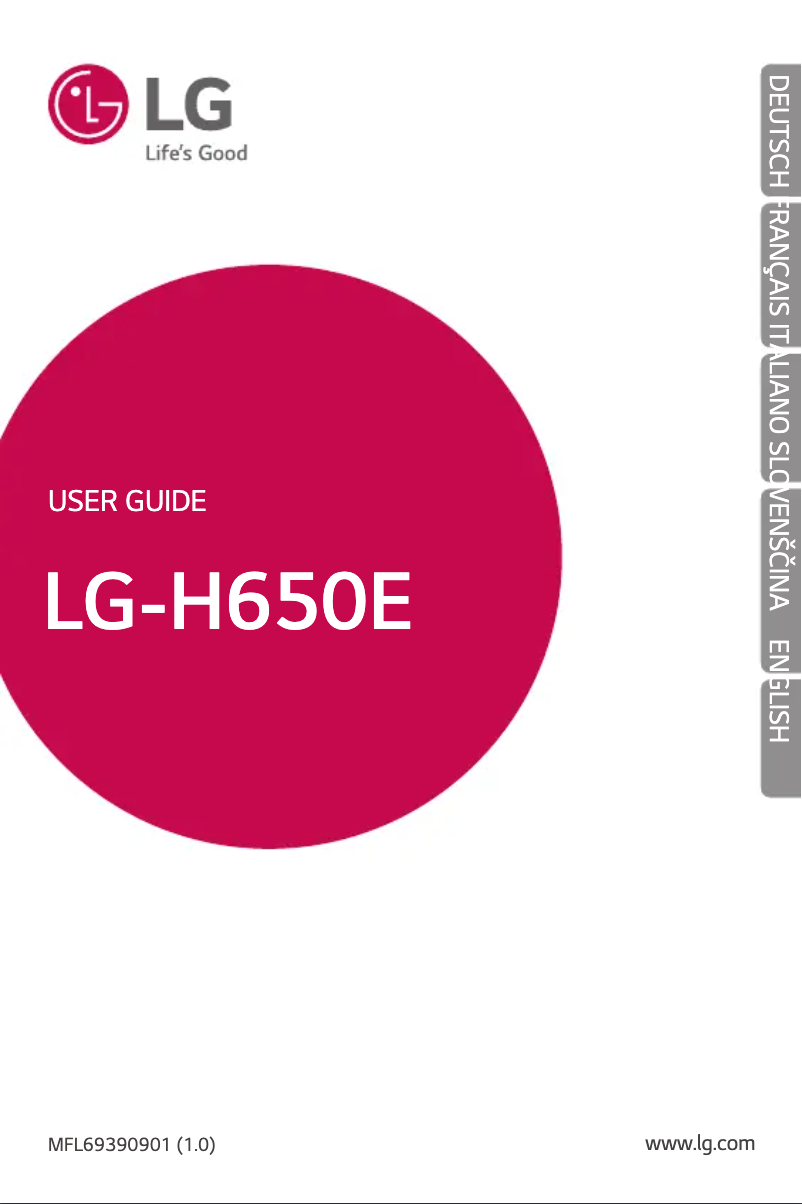 First page image of the manual for LG-H650E