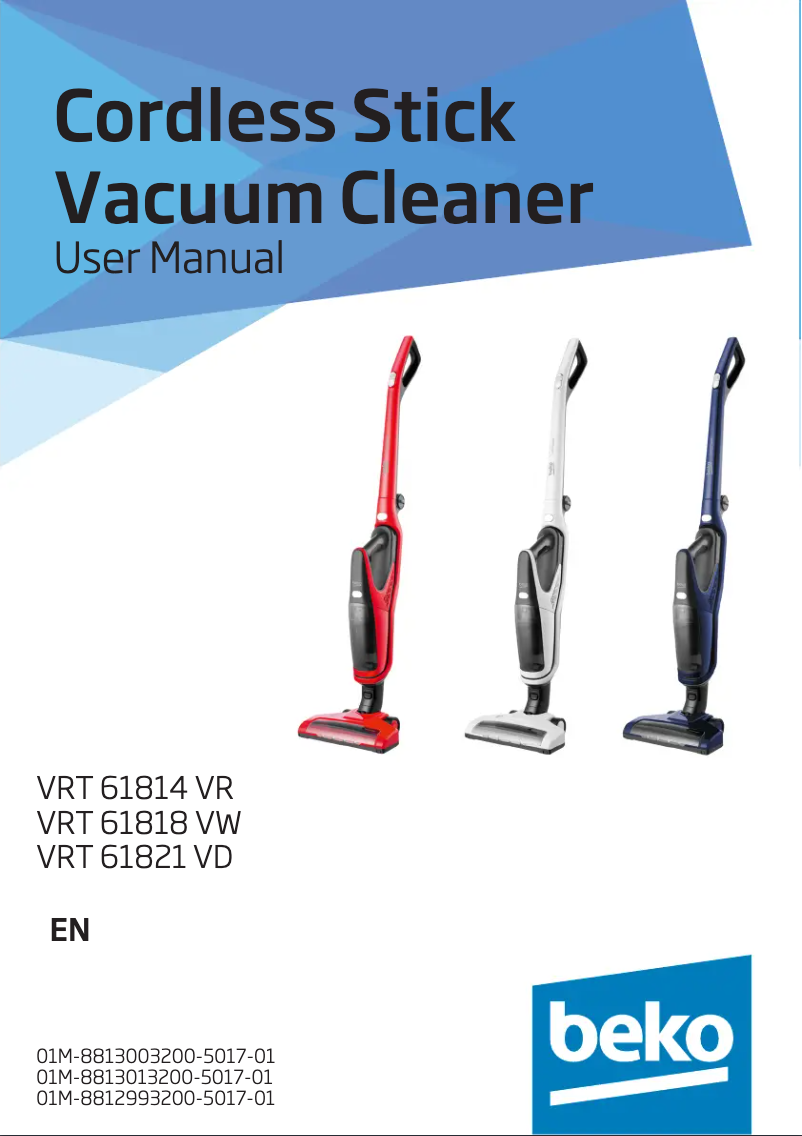 First page image of the manual for VRT61818V