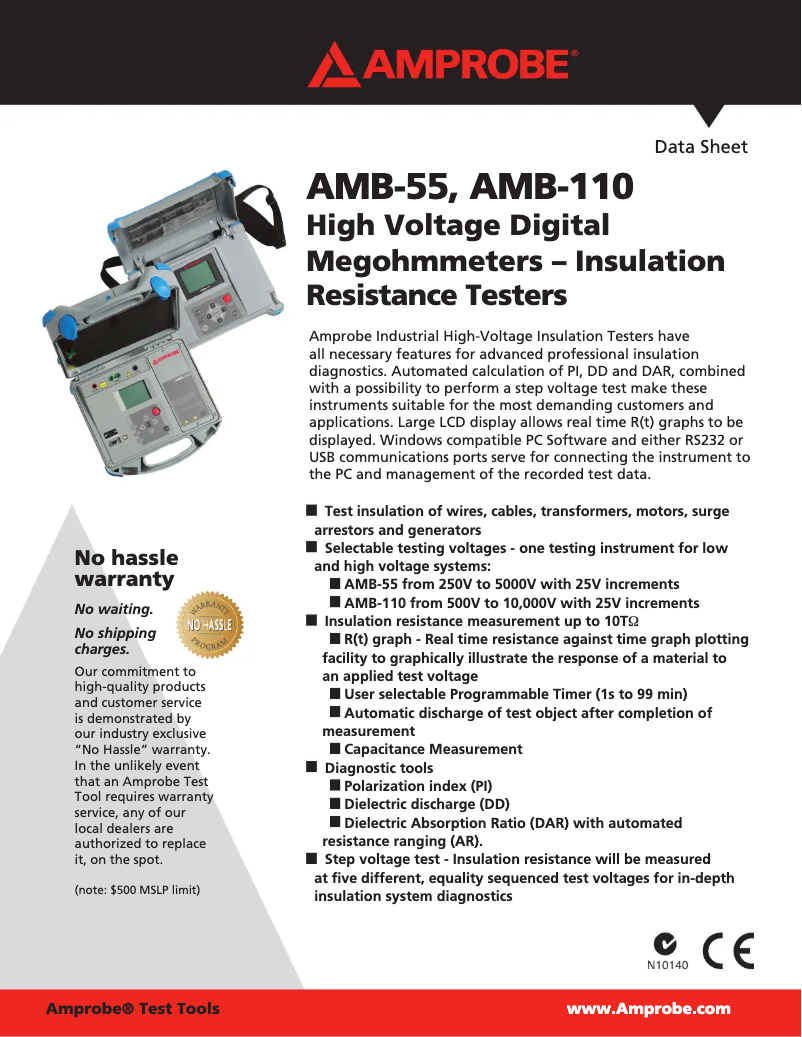 First page image of the manual for AMB-110