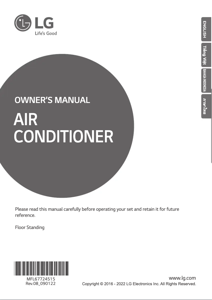 First page image of the manual for APNQ36GR5A4