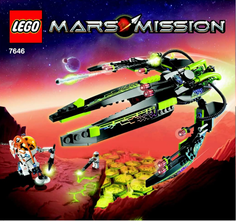 Page 1 of the manual User Manual Lego Mars Mission 7646