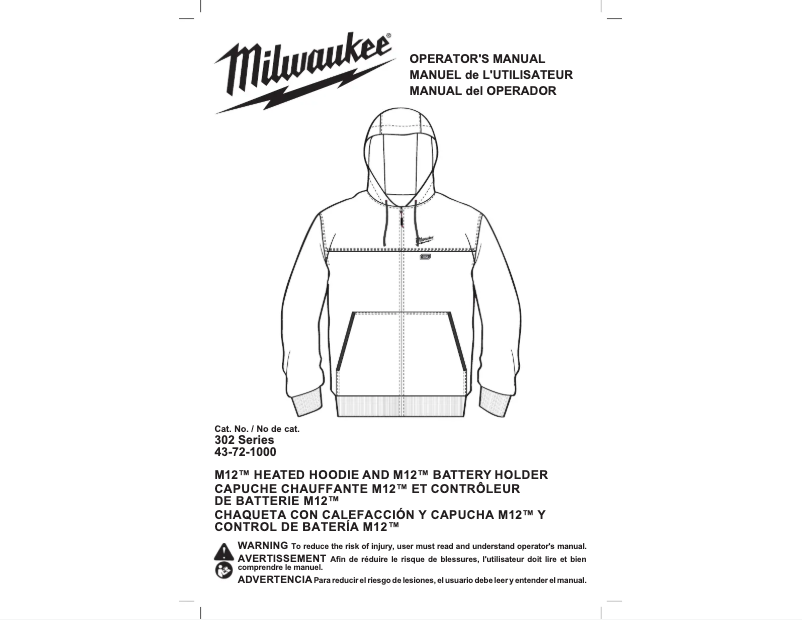 Page 1 of the manual User Manual Milwaukee M12 302-21