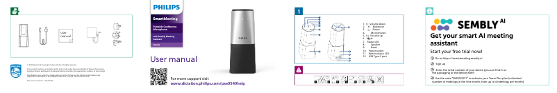 First page image of the manual for PSE0540