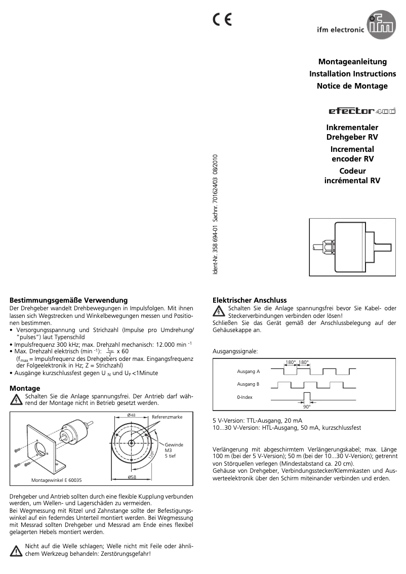 First page image of the manual for RV1070